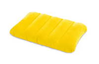Подушка надувная желтая Intex 43 х 28 х 9 см