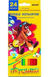 Олівці кольорові Marco 24 кольори Пегашка, 1010-24СВ