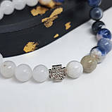 Браслет із солдаліту і хальцедону, фото 4