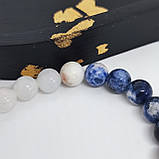 Браслет із солдаліту і хальцедону, фото 3