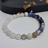 Браслет із солдаліту і хальцедону, фото 2