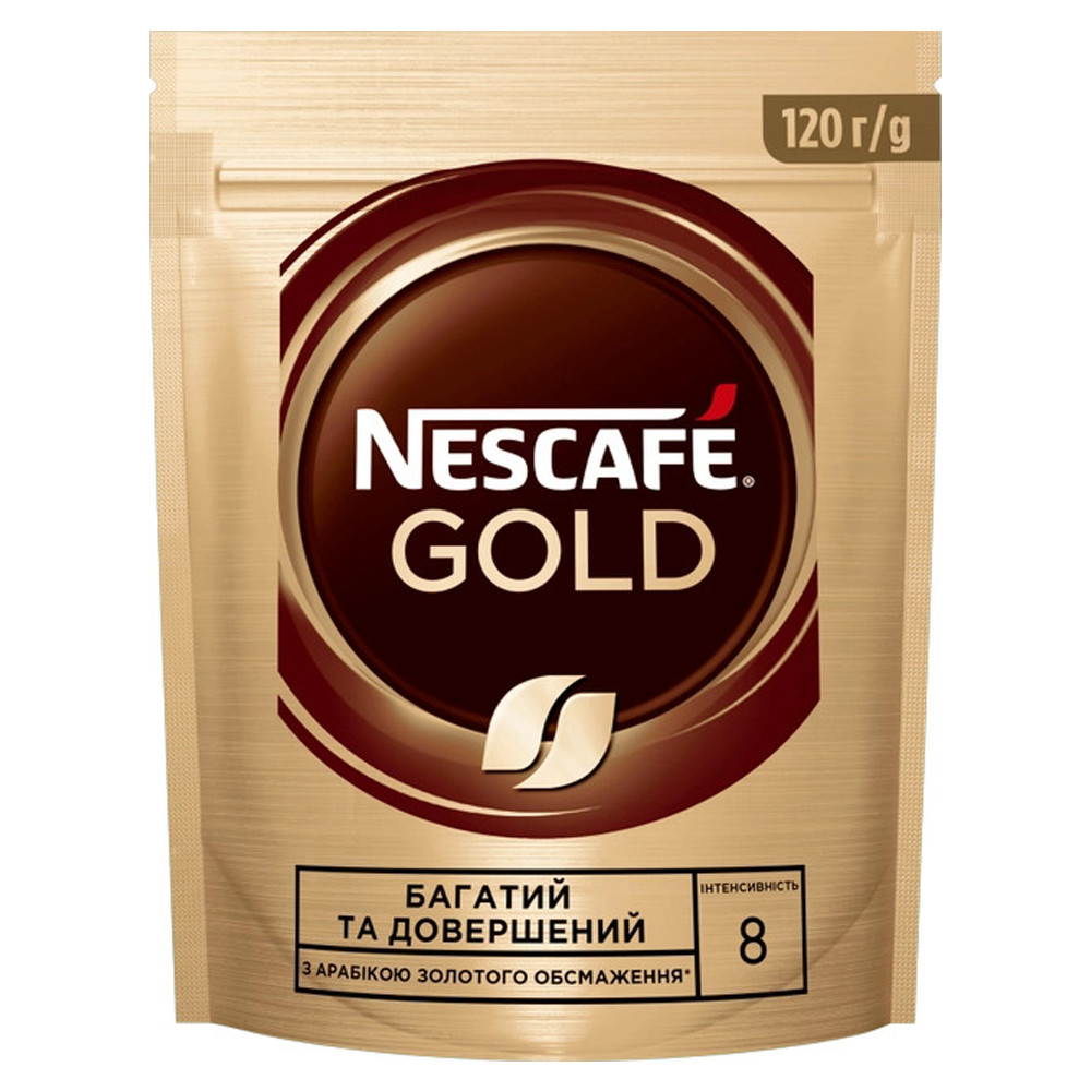 Купить Кофе растворимый Nescafe Gold 120 г, Нескафе Голд (7613035524811 ...