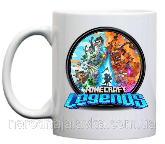 Чашка Майнкрафт. Minecraft Legends. Герої майнкрафт