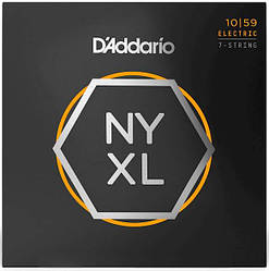 Струни для 7-струнної електрогітари D'Addario NYXL1059 REGULAR LIGHT 7-STRING (10-59)