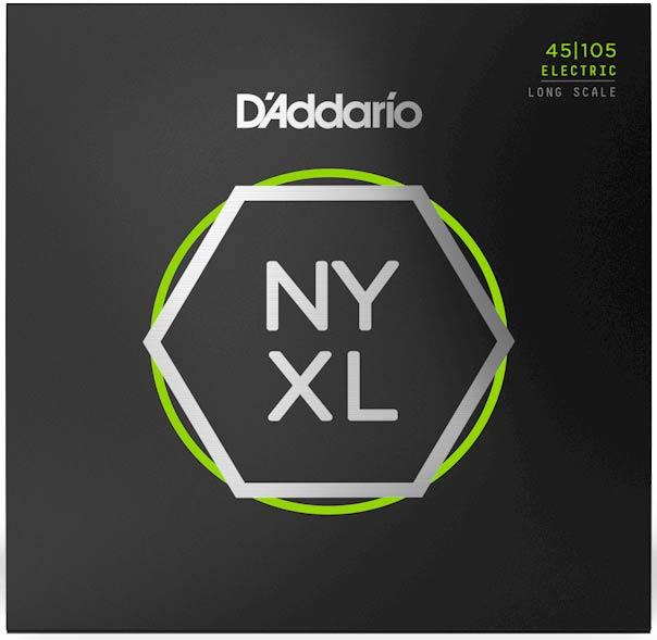 Струни для бас-гітари D'Addario NYXL45105 LIGHT TOP/MED BOTTOM (45-105), фото 1