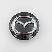 Ковпачки (заглушки) в литі диски MAZDA (Мазда) 56 мм Довгі ніжки Чорні (BBM2 37 190), фото 5