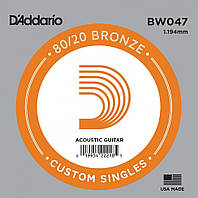 Струна D'Addario BW047 80 20 Bronze .047 IB, код: 6556657