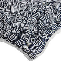 Лежак для котів і собак Taotaopets 563301 Blue Waves M (45*55 см) для хатніх тварин 4 шт., фото 2