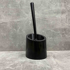 Йорж для унітазу з підставкою "Аква" чорний Алеана 127024