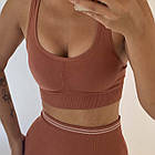 Жіночий комплект лосини з топом #А04, фото 3