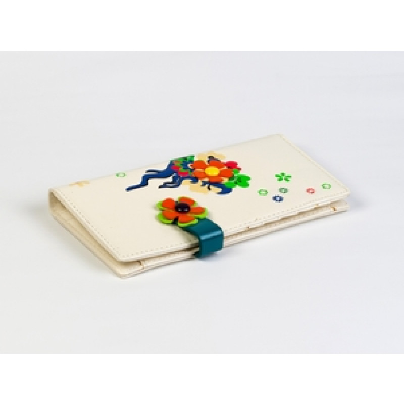 Портмоне жіноче біле Вінок, фото 1