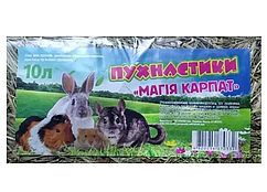 Сіно для гризунів Пухнастики Магія Карпат 10 л, 6703321