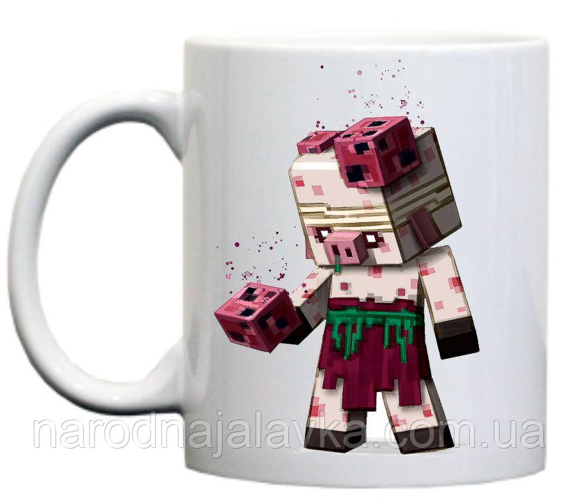 Чашка Майнкрафт. Minecraft Legends. Герои майнкрафт Нуб
