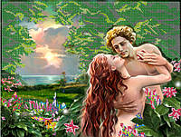 Схема для вышивания бисером Магия Бисера М-052-3 "Адам и Ева " Размер 30*40 см