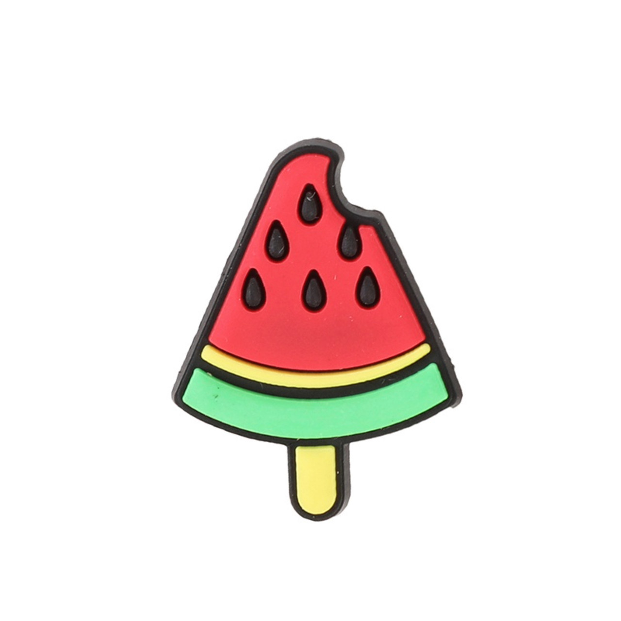 Джибітси прикраси для взуття кроксів сабо JIBBITZ Watermelon Кавун на паличці (морозиво) № 1259