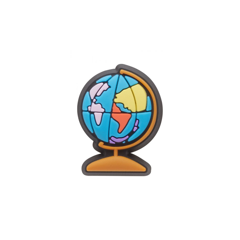 Джибітси прикраси для взуття кроксів сабо JIBBITZ globe Глобус № 1273