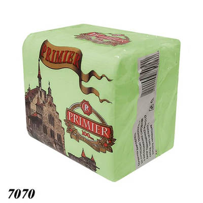 Серветка PRIMIER одношарова Салатова 100 шт