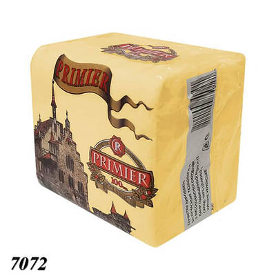 Серветка PRIMIER одношарова Жовта (100 шт)