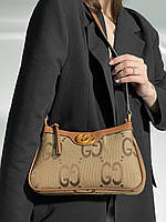 Gucci Aphrodite Shoulder Bag Brown Textile GG