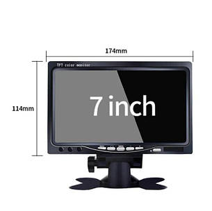Автомобільний монітор 7 дюймів Pillow TFT LCD color monitor (екран для камери заднього виду) monitor 7", фото 2