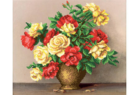 Схема для вишивки бісером "Букет троянд", фото 2