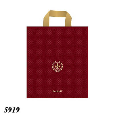 Пакет Serikoff Преміум Лілія червоний 30х34 см (50шт)