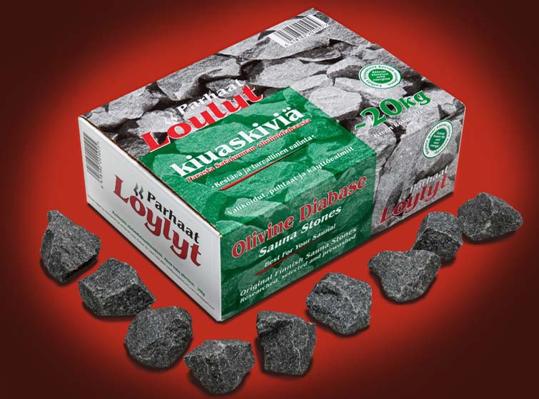 Діабаз колотий (5-10 см) 20 кг для лазні та сауни, фото 1