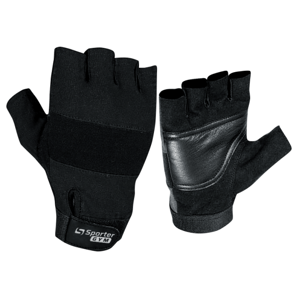 Sporter рукавички для фитнеса Men (MFG-190,6 D) Чорні Розмір XL