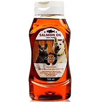 Лососевое масло Nerus Zenses Salmon Oil витаминное, для кошек и собак с проблемами кожи и шерсти, 500 мл