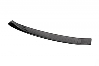 Накладка на задний бампер Omsa Line для Ford Kuga 2013-2019 Хром порог Форд Куга чёрный хром 1шт