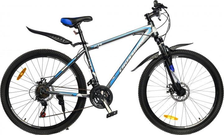 Велосипед CrossBike 27.5" Storm Рама-17" Сіро-голубий