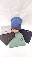 Шапка дитяча подвійна в'язка, рубчик