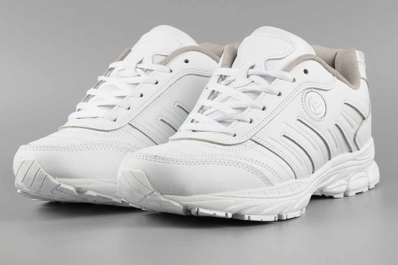 Кросівки чоловічі шкіряні білі Royyna 078A Ройна Бона Бона Розміри 41 42 43 44 45, фото 1