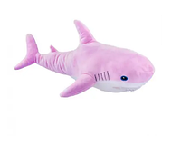 Большая мягкая игрушка Акула икеа Розовая 60 см Детская игрушка обнимашка Подушка игрушка Акула антистресс.