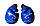 Боксерські рукавиці PowerPlay 3018 Jaguar Сині 14 унцій, фото 4