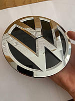 Эмблема передняя VW (Фольцваген) 140мм POLO 6, GOLF 7, JETTA 6, PASSAT B8, TOURAN 2, TOUAREG 3 Хром (3GD853601B)