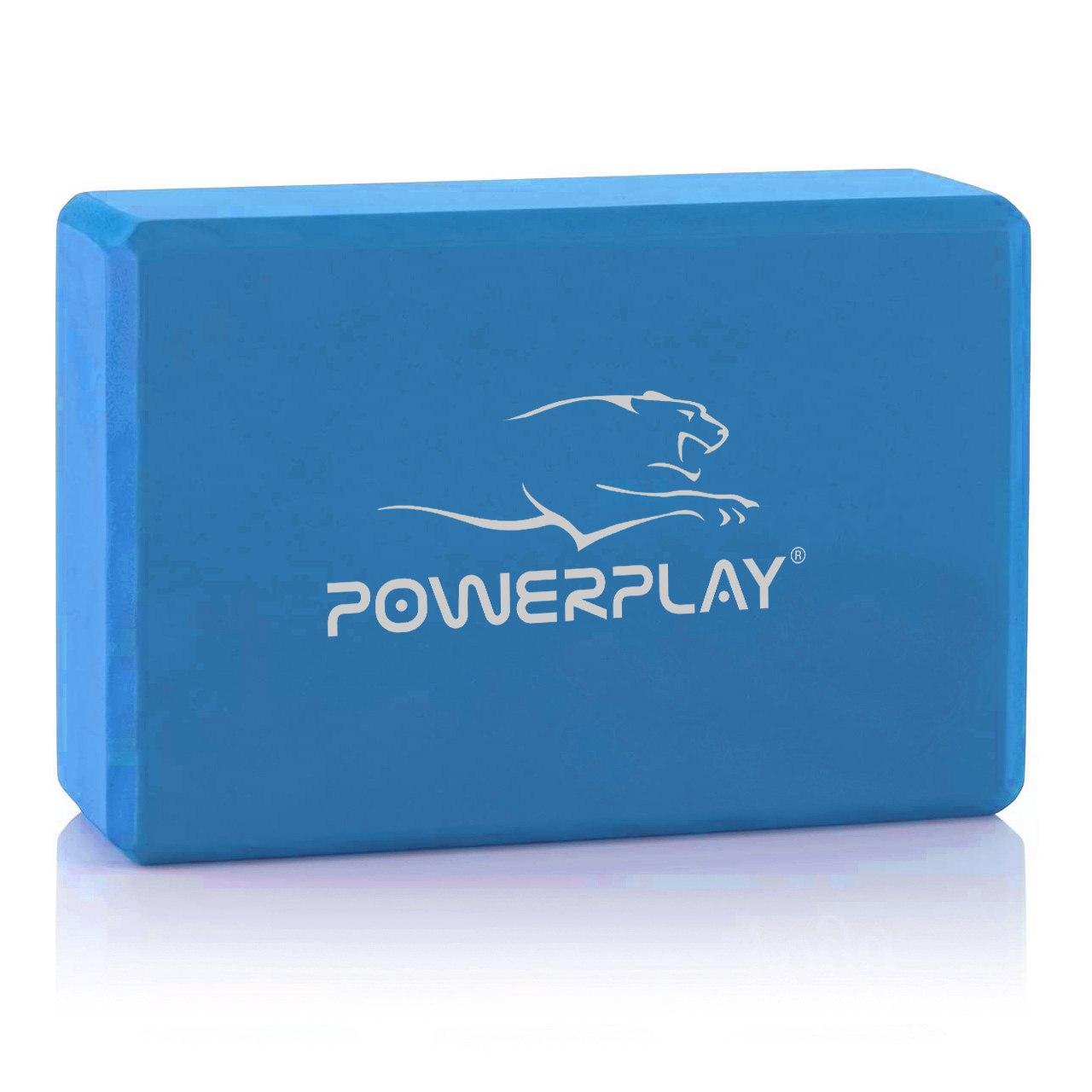 Блок для йоги PowerPlay 4006 Yoga Brick Синій, фото 1