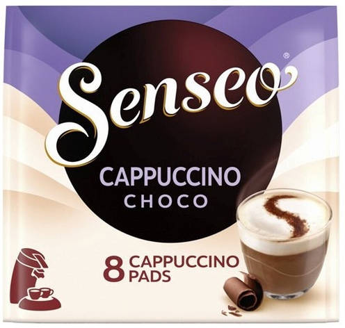 Шоколад Senseo Cappuccino Choco, 8 шт. Philips Senseo 62 мм, фото 1