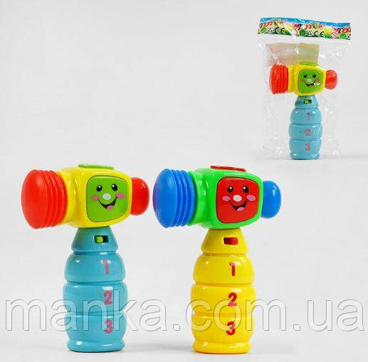 Молоток 8306 D 2 кольори, звук, підсвічування, 2 режими гучності, у пакеті, фото 1