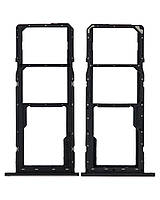 Тримач SIM-карти для телефону Samsung A015 Galaxy A01, чорний