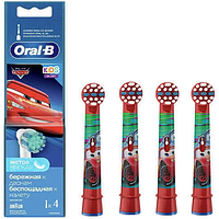 Детские насадки для электрической зубной щётки Oral-B "Тачки", 4шт. в упаковке