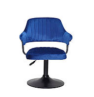 Кресло мягкое JEFF ARM ВК-BASE ткань Vel, синий