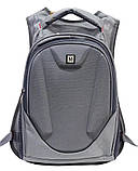 Темно-синій рюкзак шкільний для підлітка хлопчика 5 6 7 8 клас з ортопедичною спинкою підлітковий в школу, фото 4
