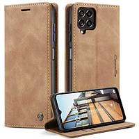 Чохол книжка Caseme з магнітом для Samsung Galaxy M33 5g коричневий гаманець