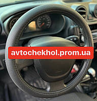 ЧЕХОЛ НА РУЛЬ ДЛЯ RENAULT/DACIA LOGAN MCV (2007-2013/2013+) (черный)