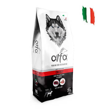 Alfa Energy  Сухий корм преміум класу для активних дорослих собак всіх порід. 20 кг