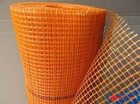 Сетка строительная штукатурная фасадная оранжевая,160 гр/м2 щелочеустойчивая