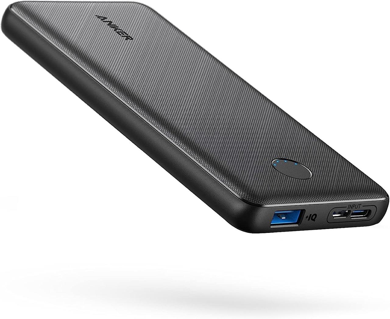 Павер банк Anker A1229 Powercore Slim Power Bank, 10000 мА·год, темно-сірий