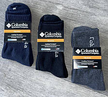 Вовняні махрові шкарпетки "Columbia", 41-44 р-р. Шкарпетки чоловічі асорті, зимові шкарпетки