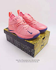 Eur36-46 Nike PG 2 EYBL Pink чоловічі жіночі рожеві баскетбольні кросівки